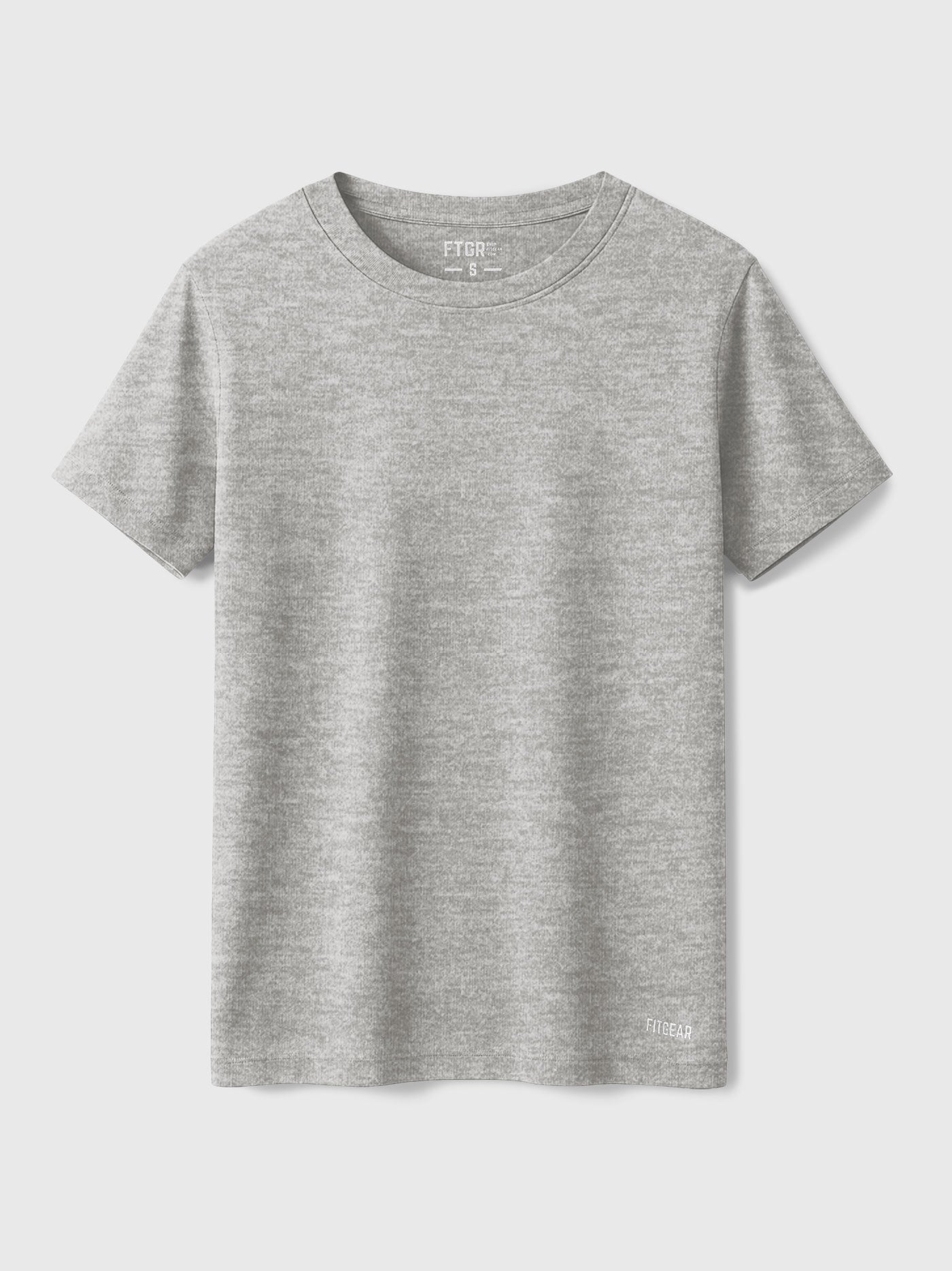 Cotton Crew Neck Ribbed Top