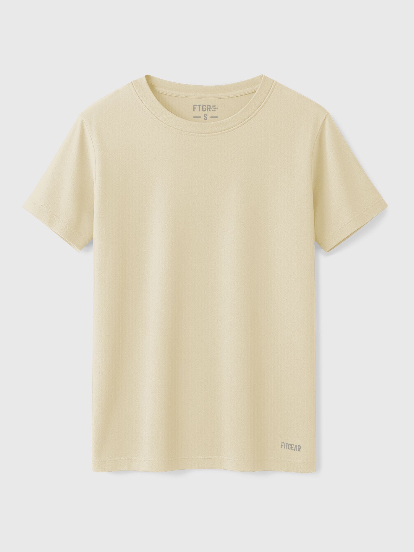 Cotton Crew Neck Ribbed Top