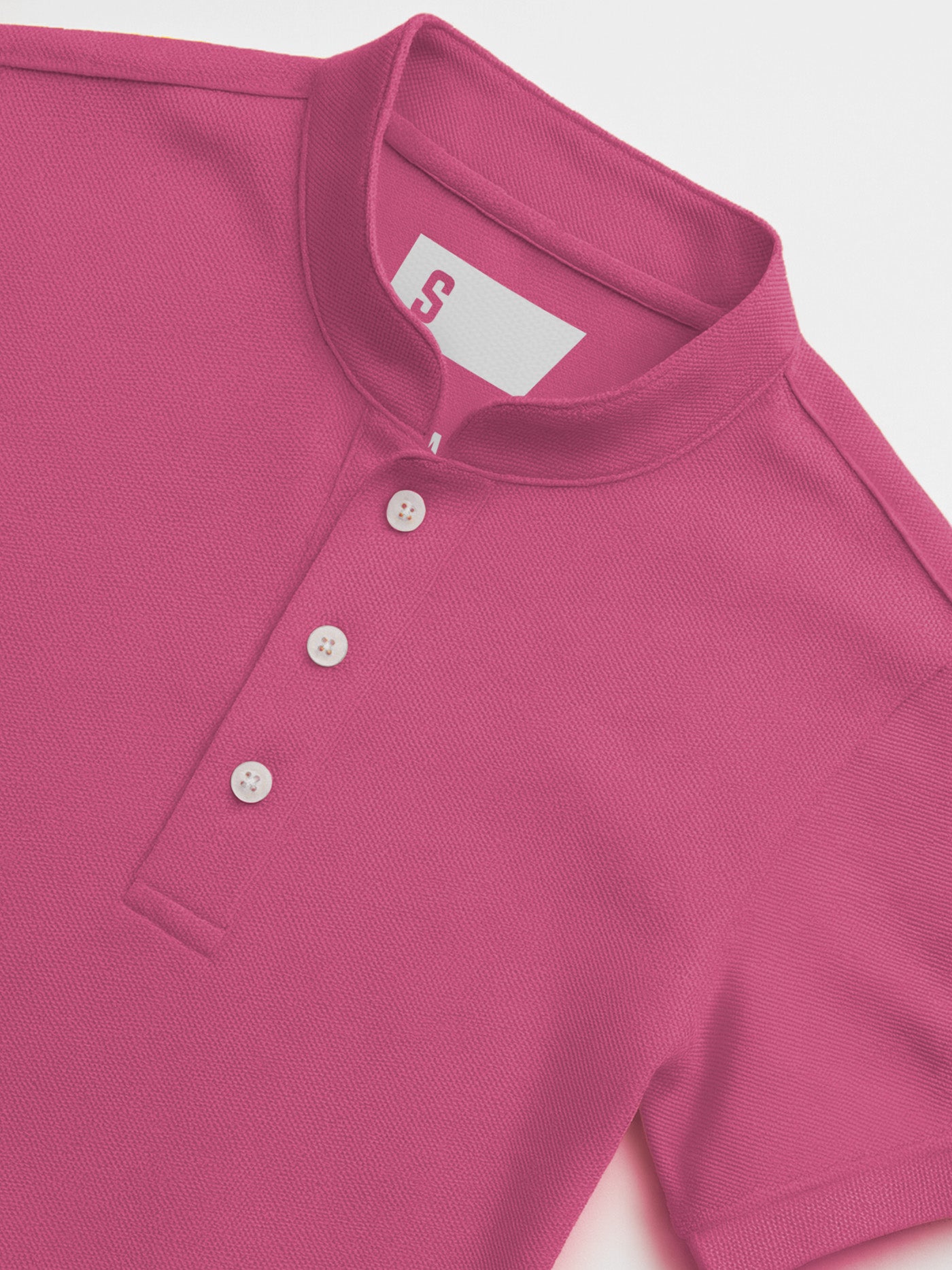Pique QuickDry Mandarin Polo Tee