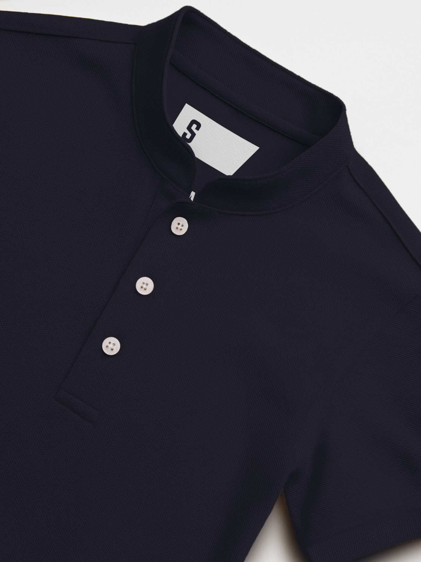 Pique QuickDry Mandarin Polo Tee