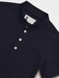 Pique QuickDry Mandarin Polo Tee