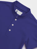 Pique QuickDry Mandarin Polo Tee