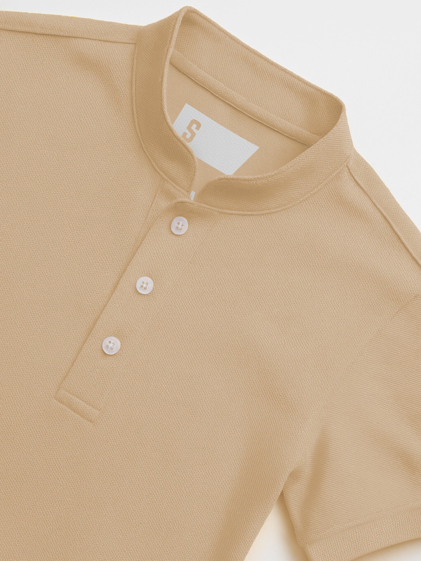 Pique QuickDry Mandarin Polo Tee
