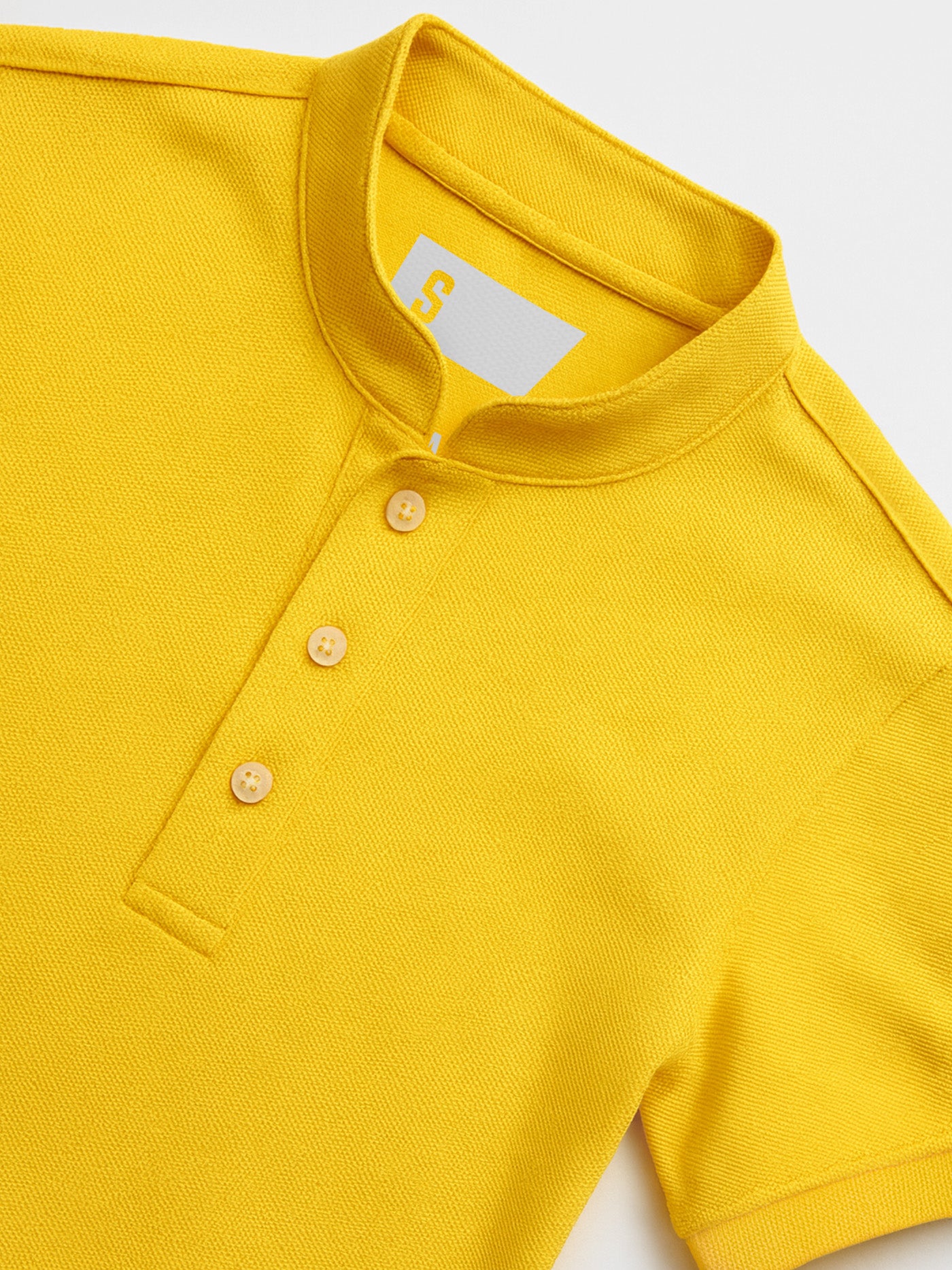 Pique QuickDry Mandarin Polo Tee