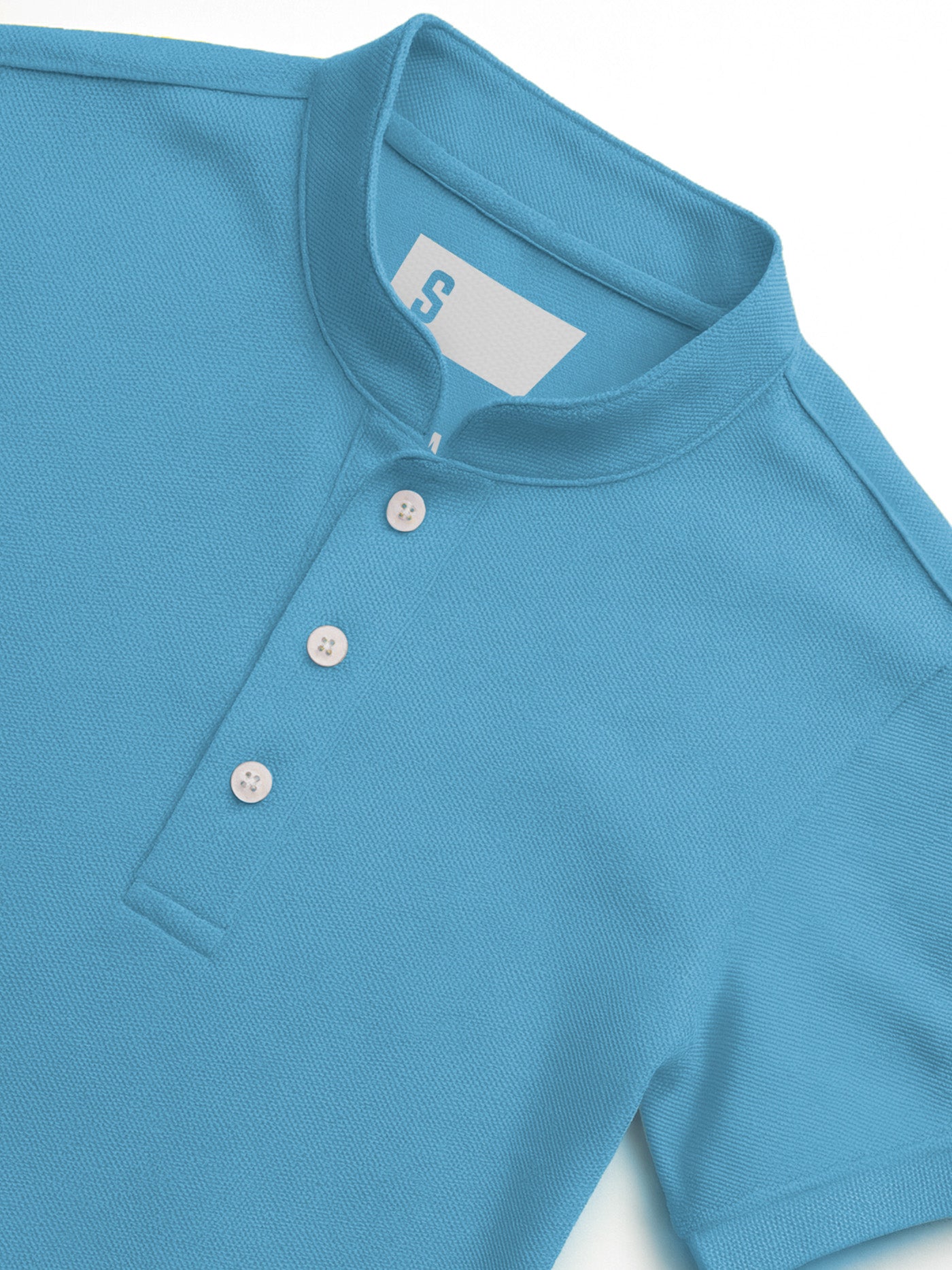 Pique QuickDry Mandarin Polo Tee