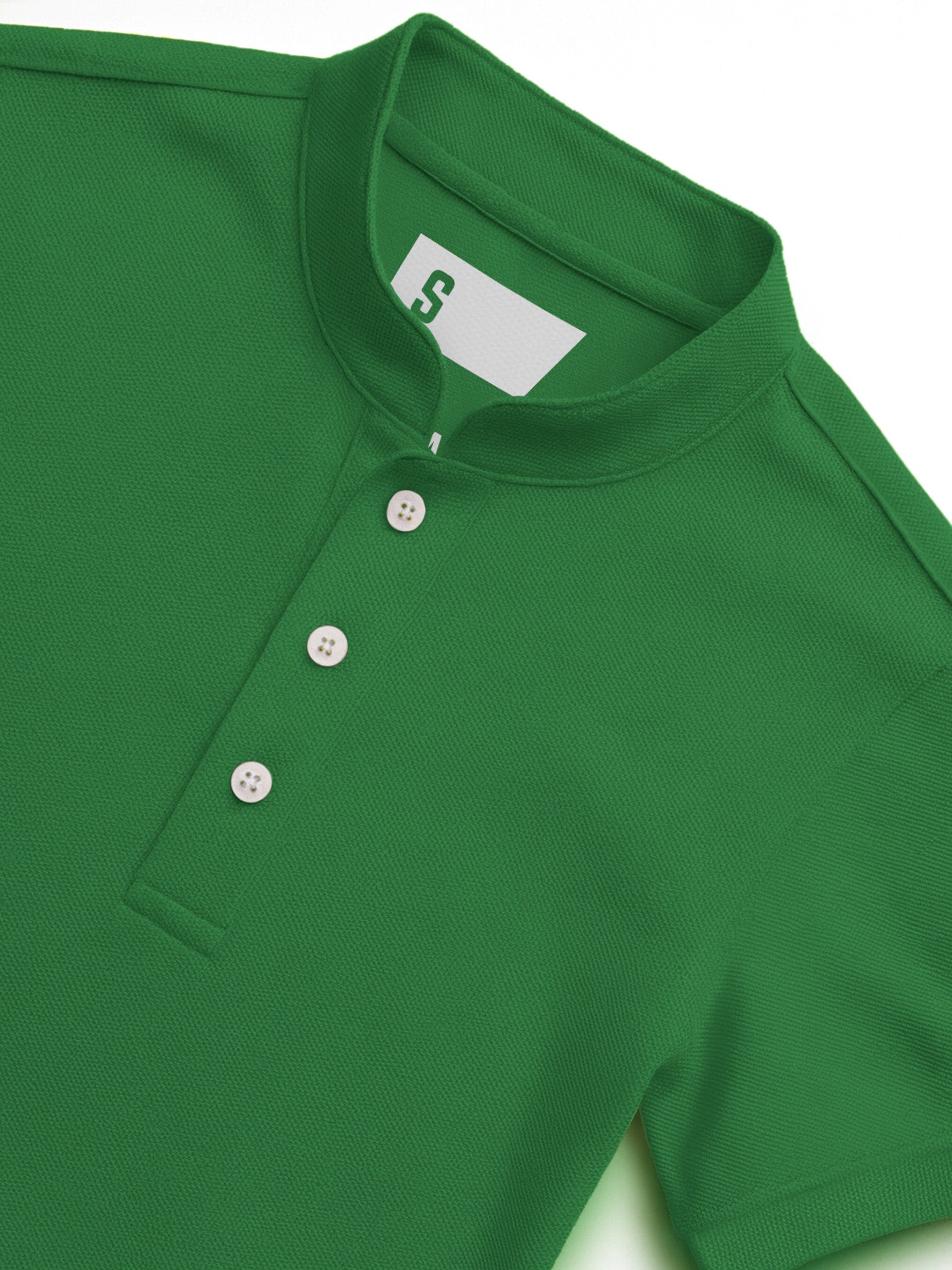 Pique QuickDry Mandarin Polo Tee