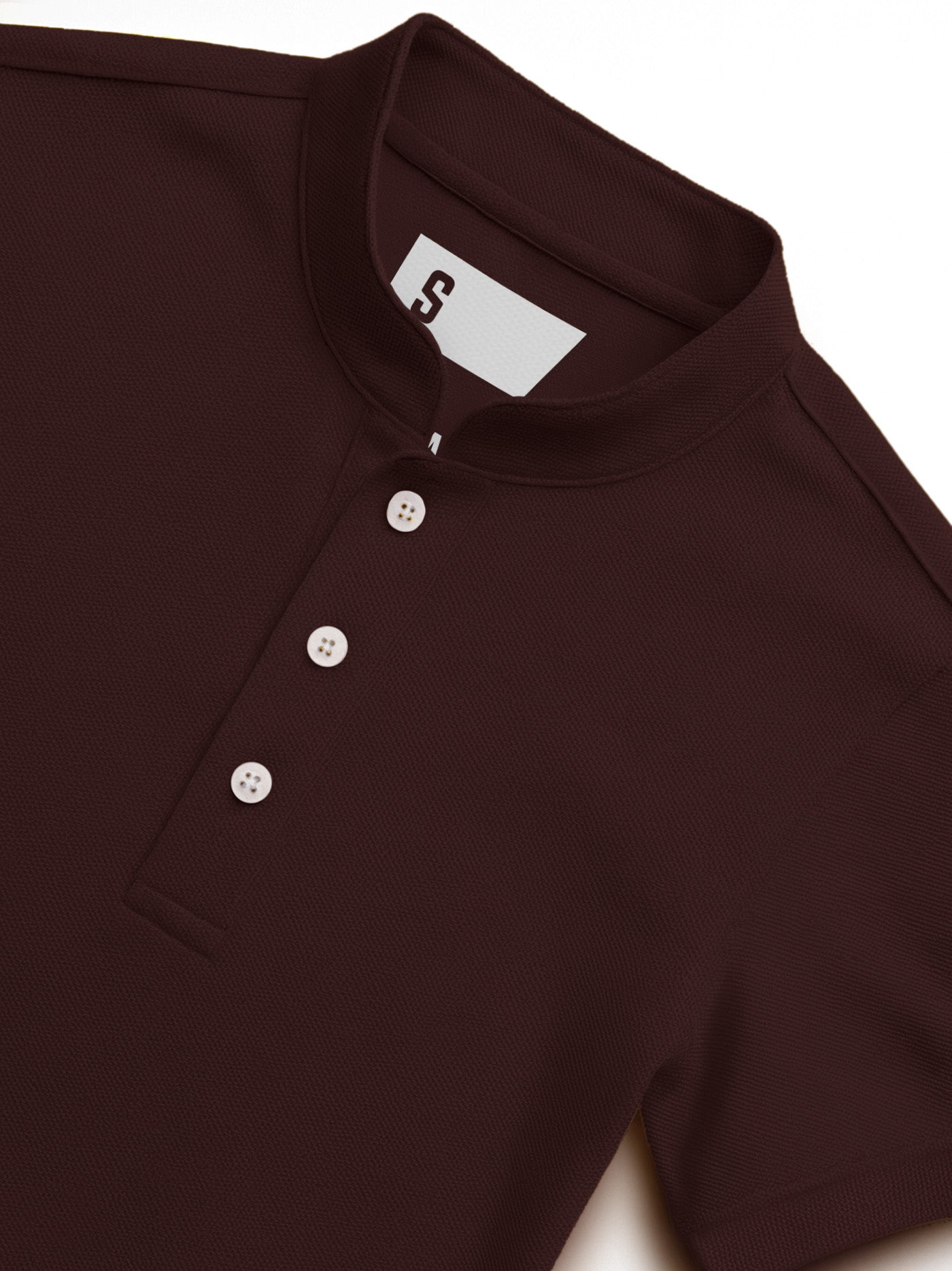 Pique QuickDry Mandarin Polo Tee