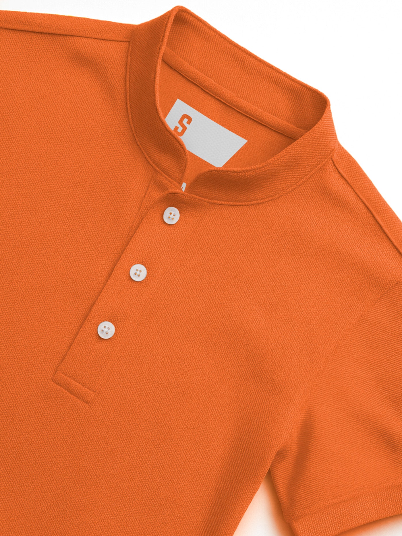 Pique QuickDry Mandarin Polo Tee