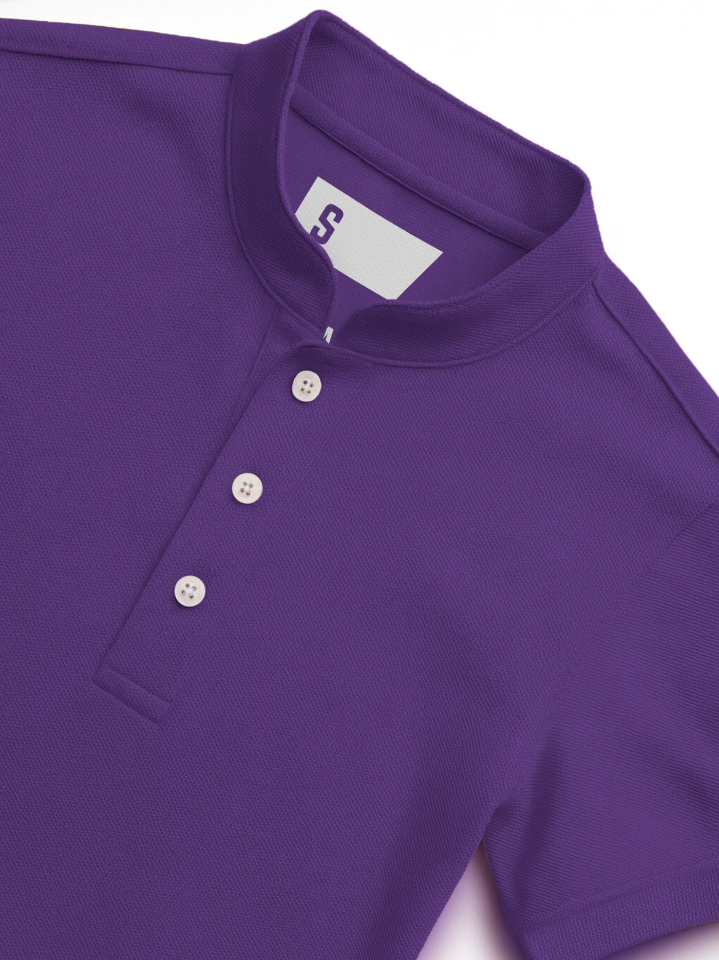 Pique QuickDry Mandarin Polo Tee