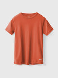 Cotton Ribbed Round Neck Tee