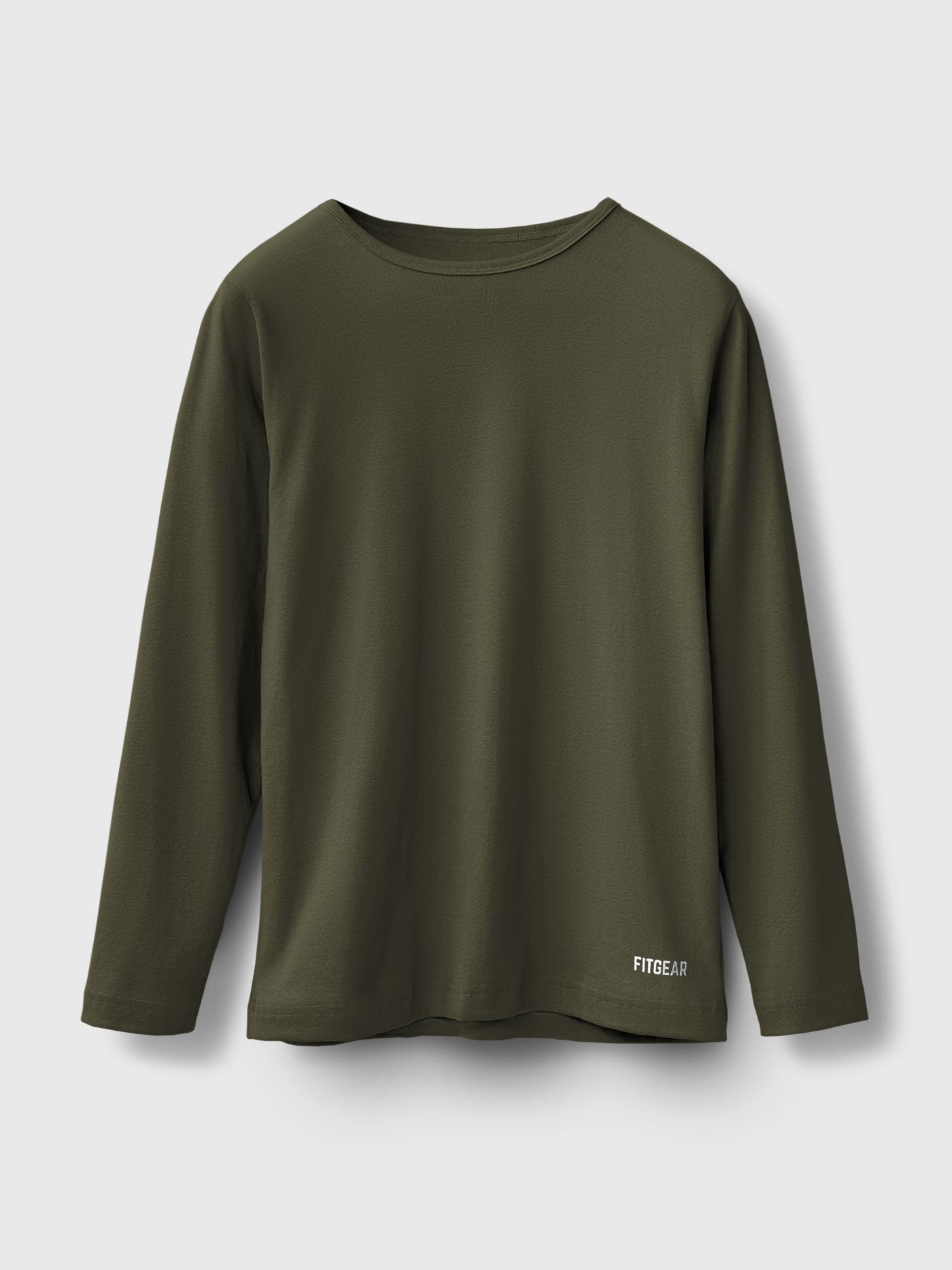 Cotton Long Sleeve Crew Neck Tee