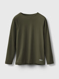 Cotton Long Sleeve Crew Neck Tee