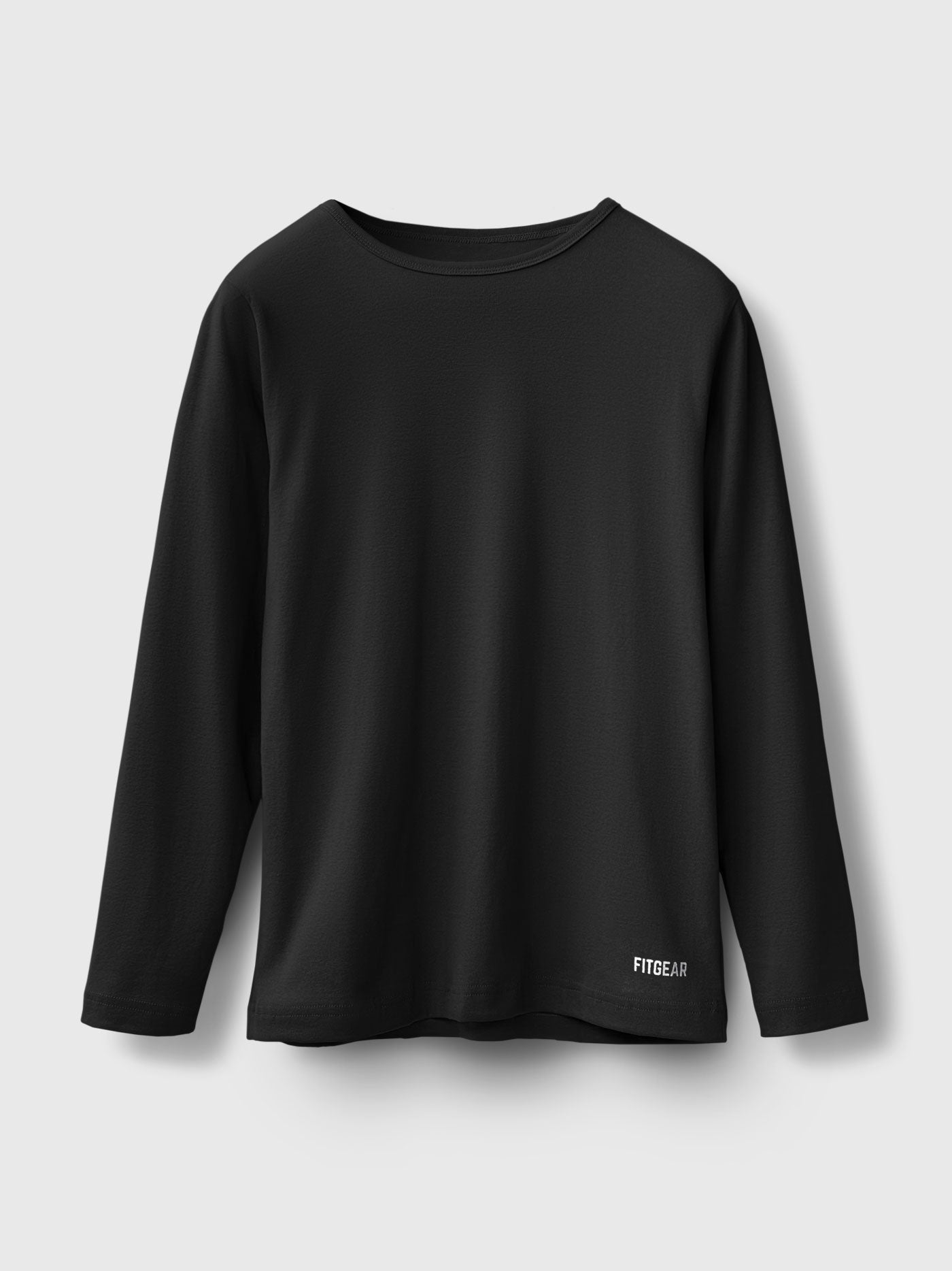 Cotton Long Sleeve Crew Neck Tee