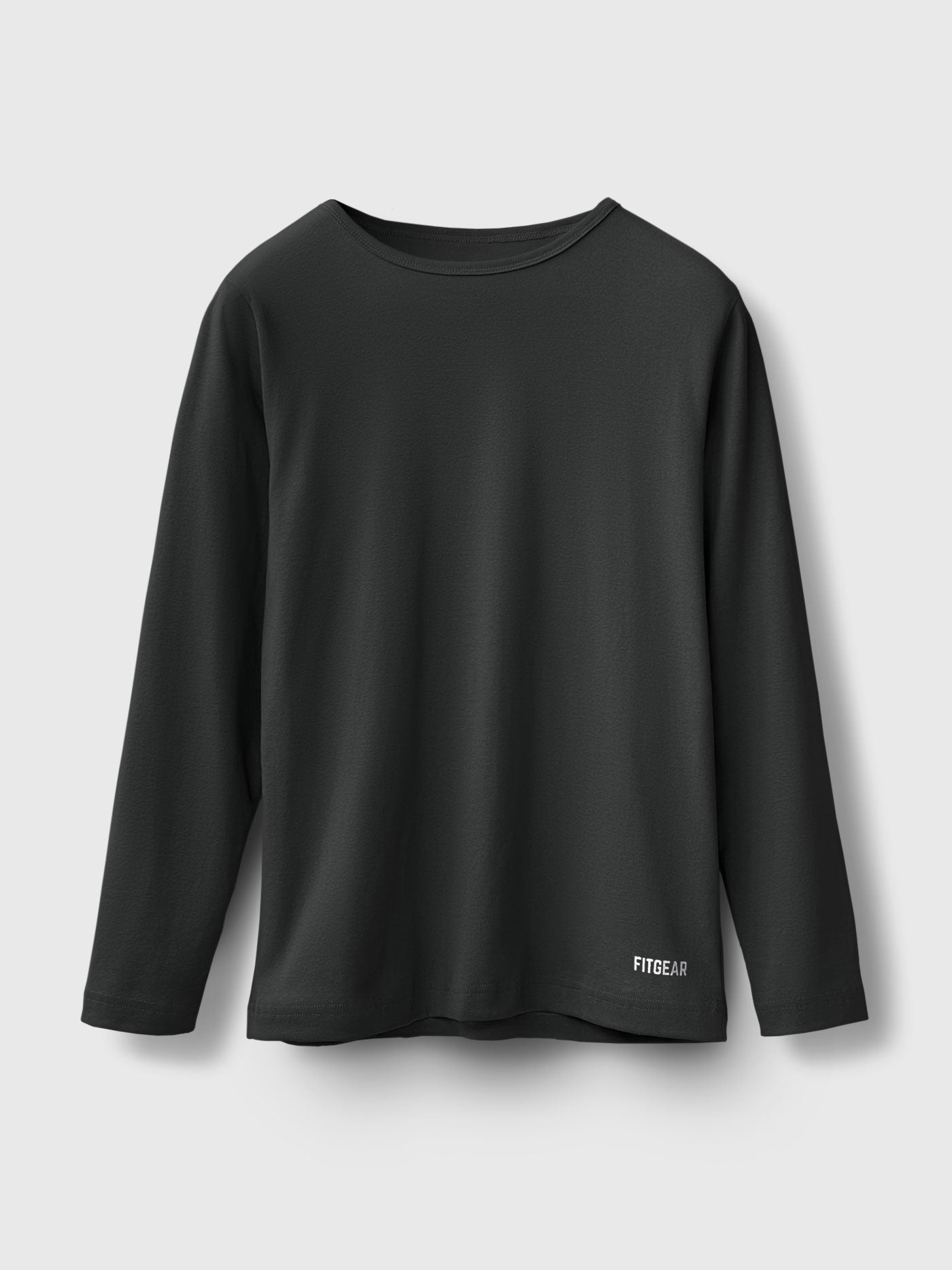 Cotton Long Sleeve Crew Neck Tee