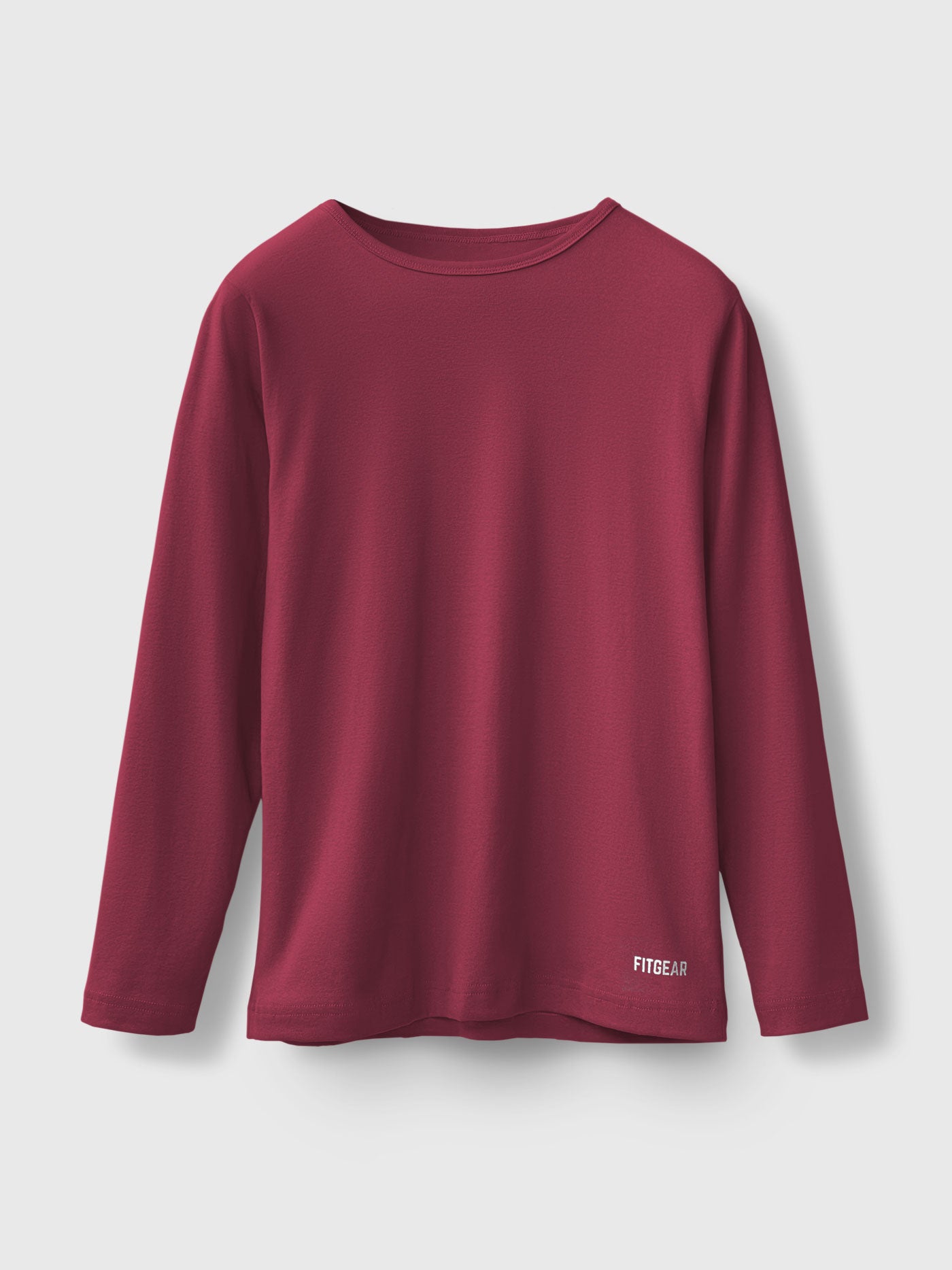 Cotton Long Sleeve Crew Neck Tee