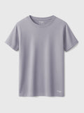 Cotton Crew Neck Ribbed Top