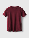 Cotton Ribbed Round Neck Tee