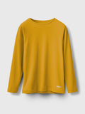 Cotton Ribbed Long Sleeve Round Neck Tee