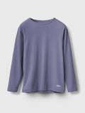 Cotton Ribbed Long Sleeve Round Neck Tee